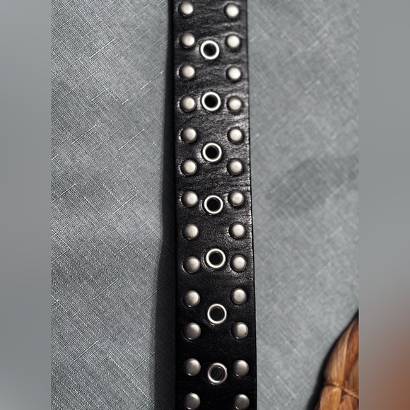 Free People Jagger Hip Belt Black With Studs Size S/M - Picture 9 of 14